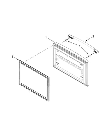 Freezer door parts