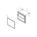 Whirlpool WRB322DMBM00 freezer door parts diagram