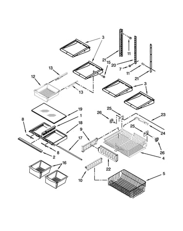 Shelf parts