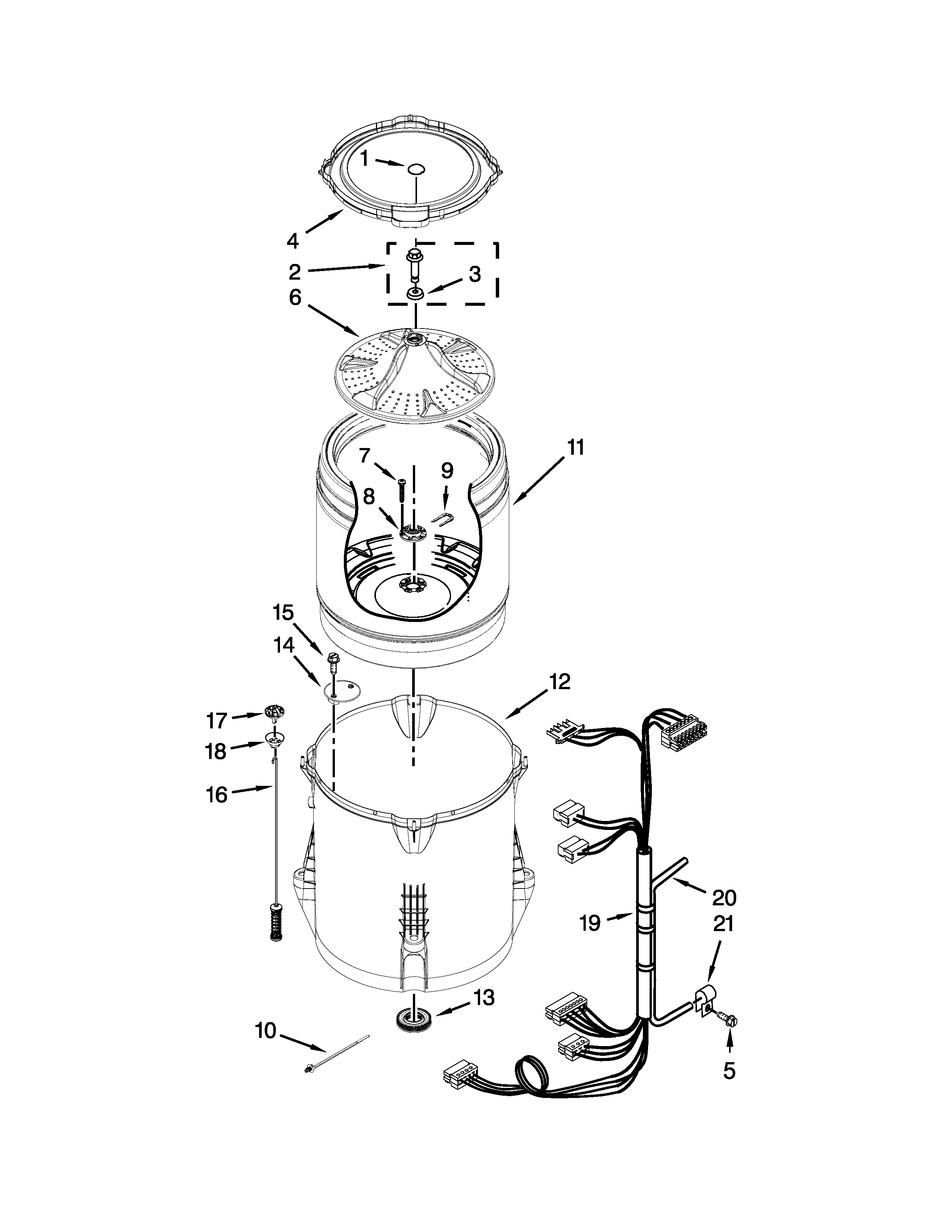 Basket and tub parts