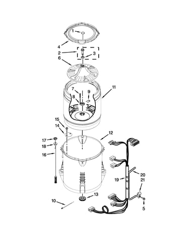 Basket and tub parts