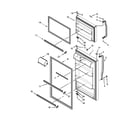 Whirlpool W8TXNGMBB01 door parts diagram