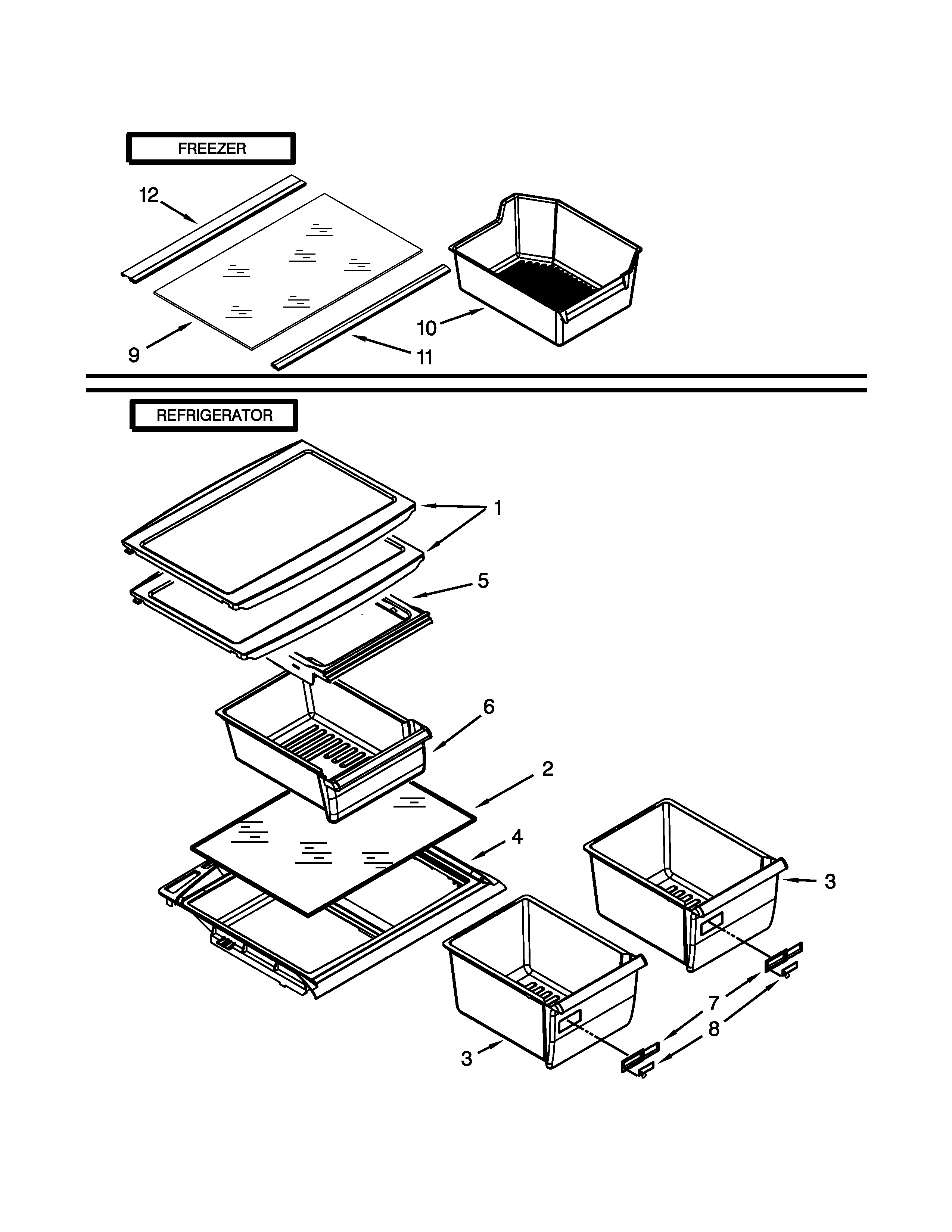Shelf parts