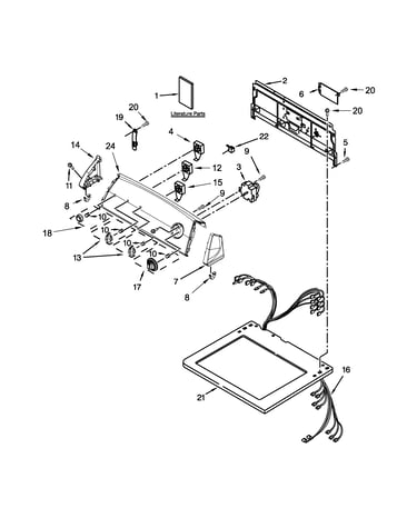Top and console parts