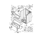 Whirlpool 4KWED4900BW0 cabinet parts diagram