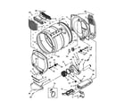 Whirlpool 4KWED4900BW0 bulkhead parts diagram