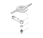 Whirlpool DU1015XTXQ1 lower washarm parts diagram