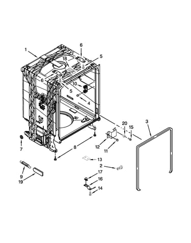 Tub and frame parts