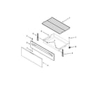 Whirlpool WFE524CLBB0 drawer and broiler parts diagram
