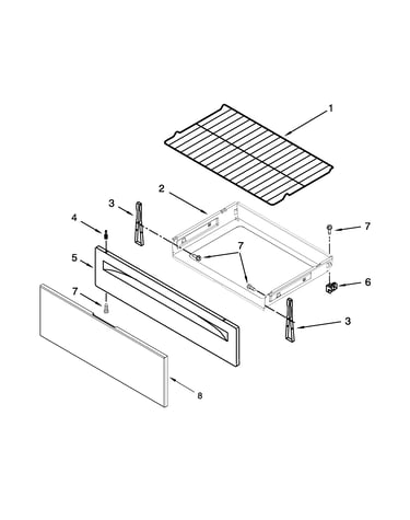 Drawer and broiler parts