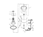 Crosley CAW9244DW0 basket and tub parts diagram