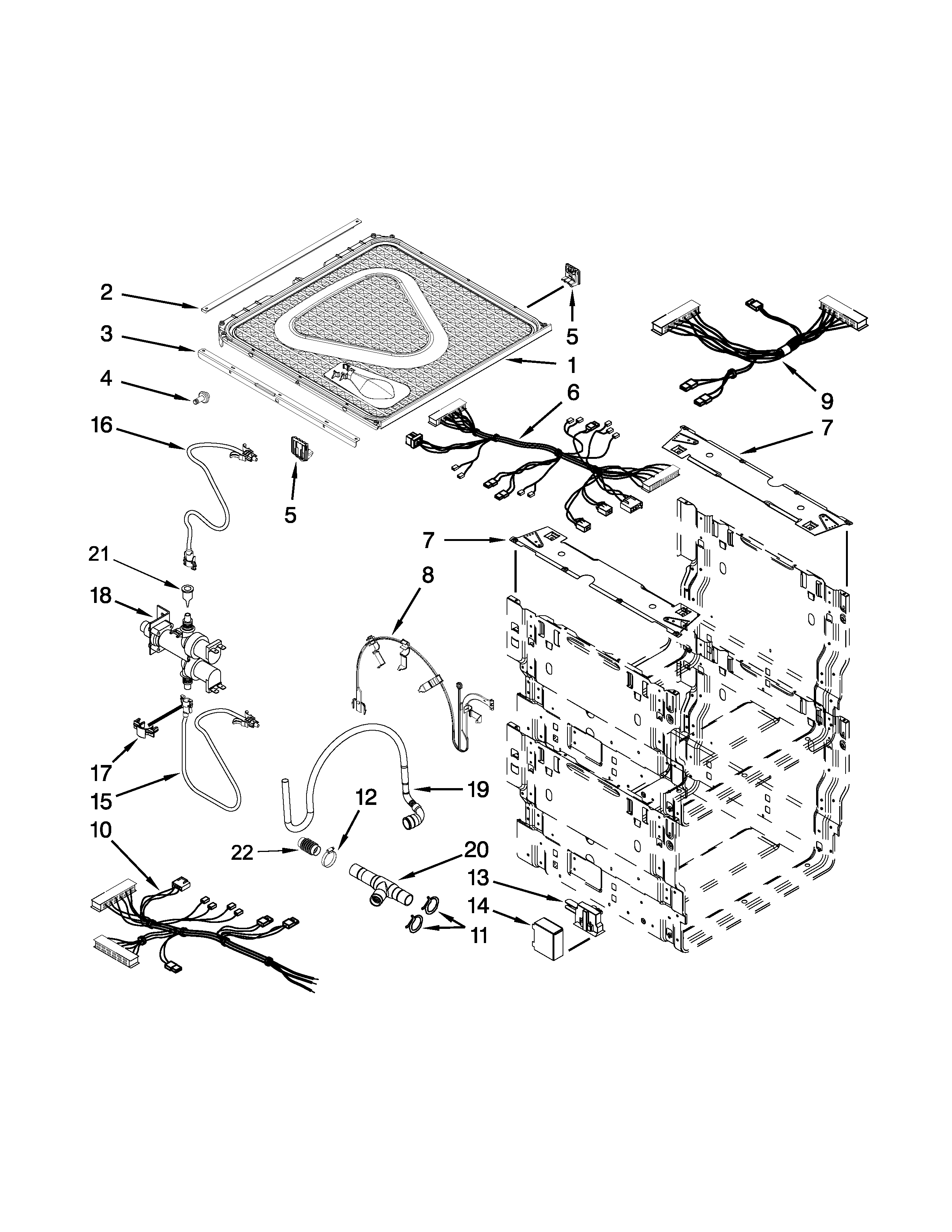 Frame and lid parts