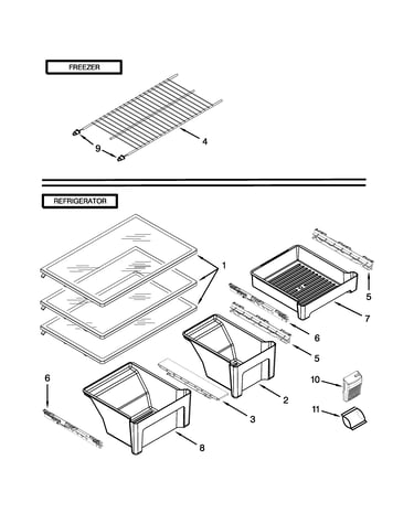 Shelf parts
