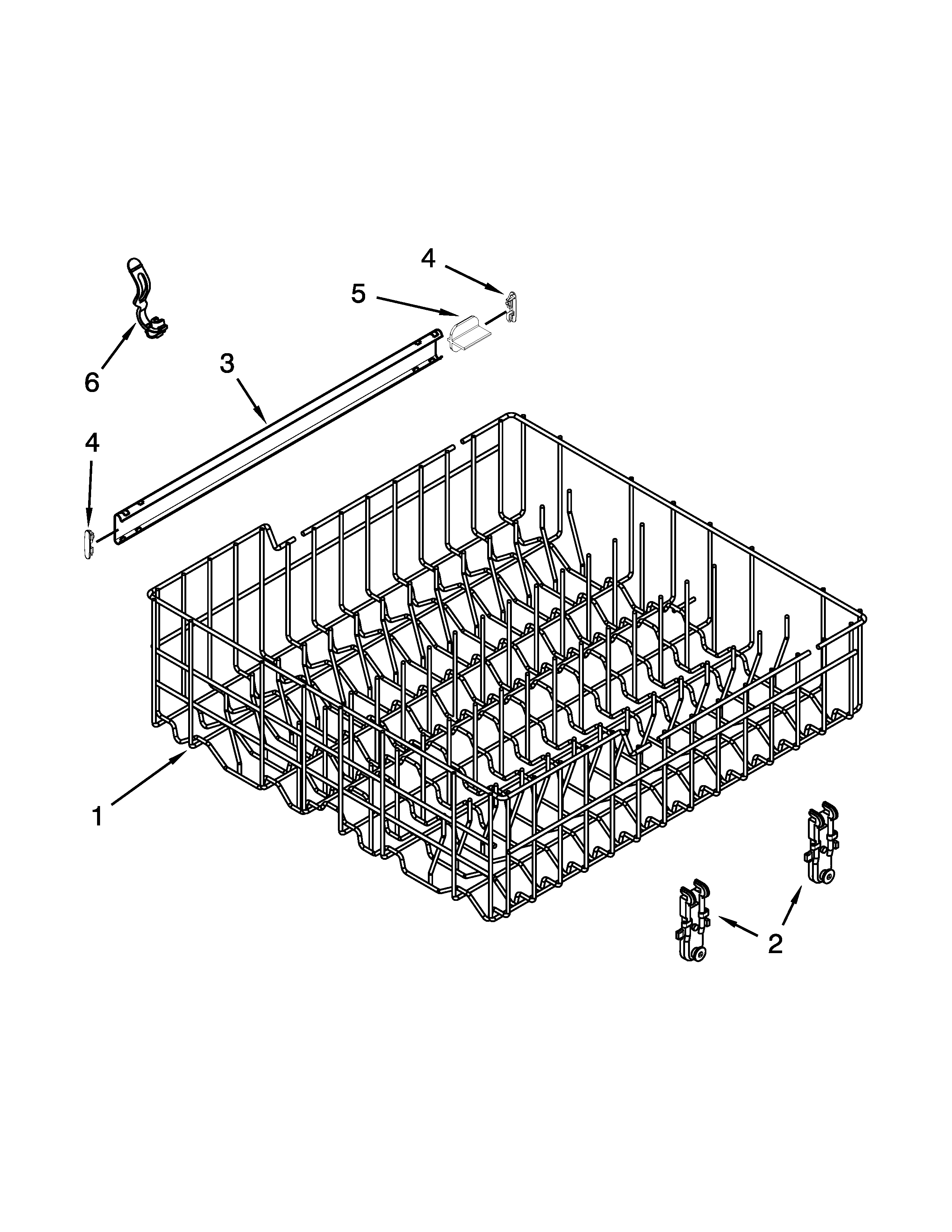 UPPER RACK AND TRACK PARTS