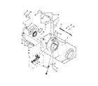 Whirlpool WFW86HEBC2 tub and basket parts diagram
