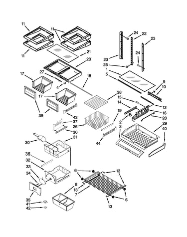 Shelf parts