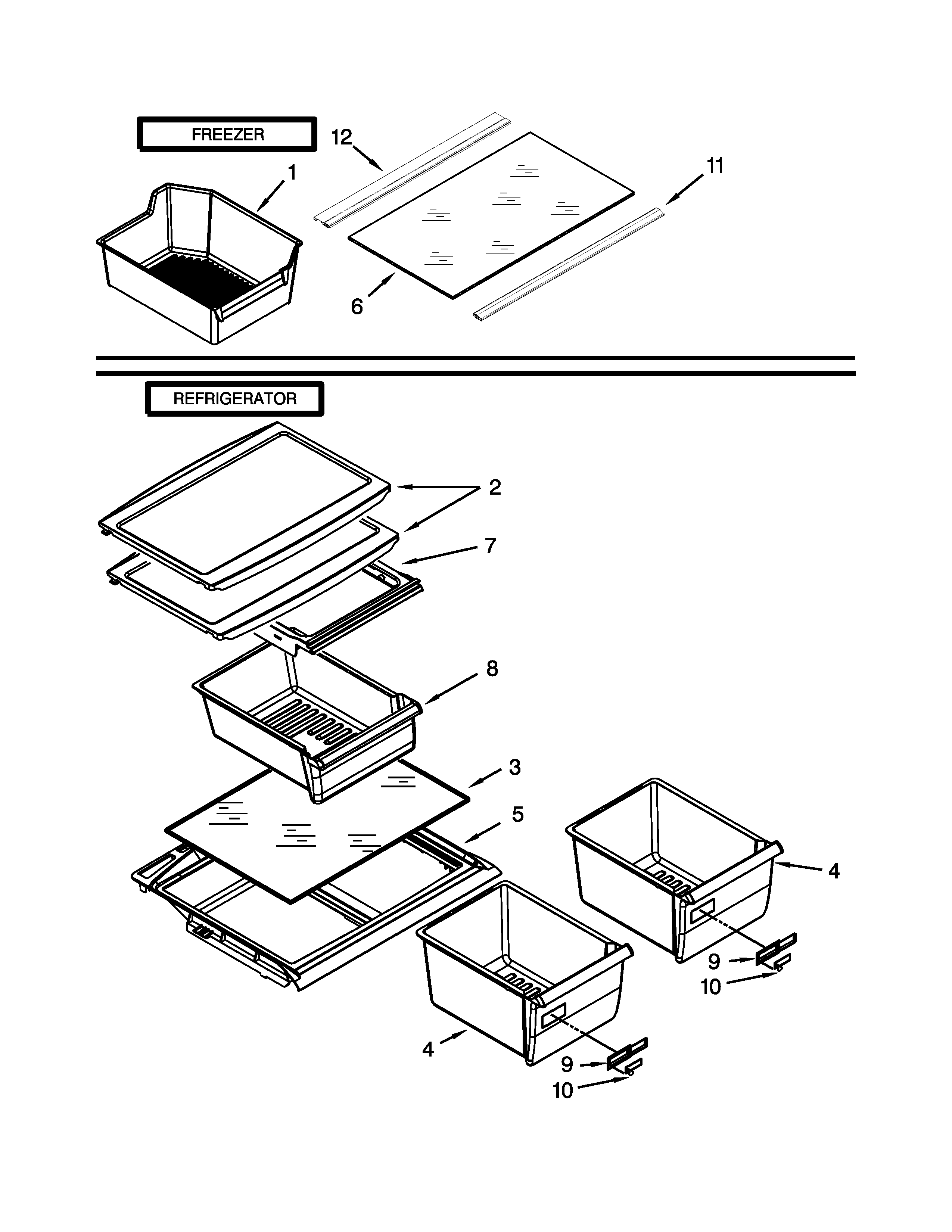 Shelf parts