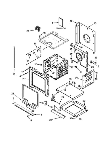 Lower oven parts