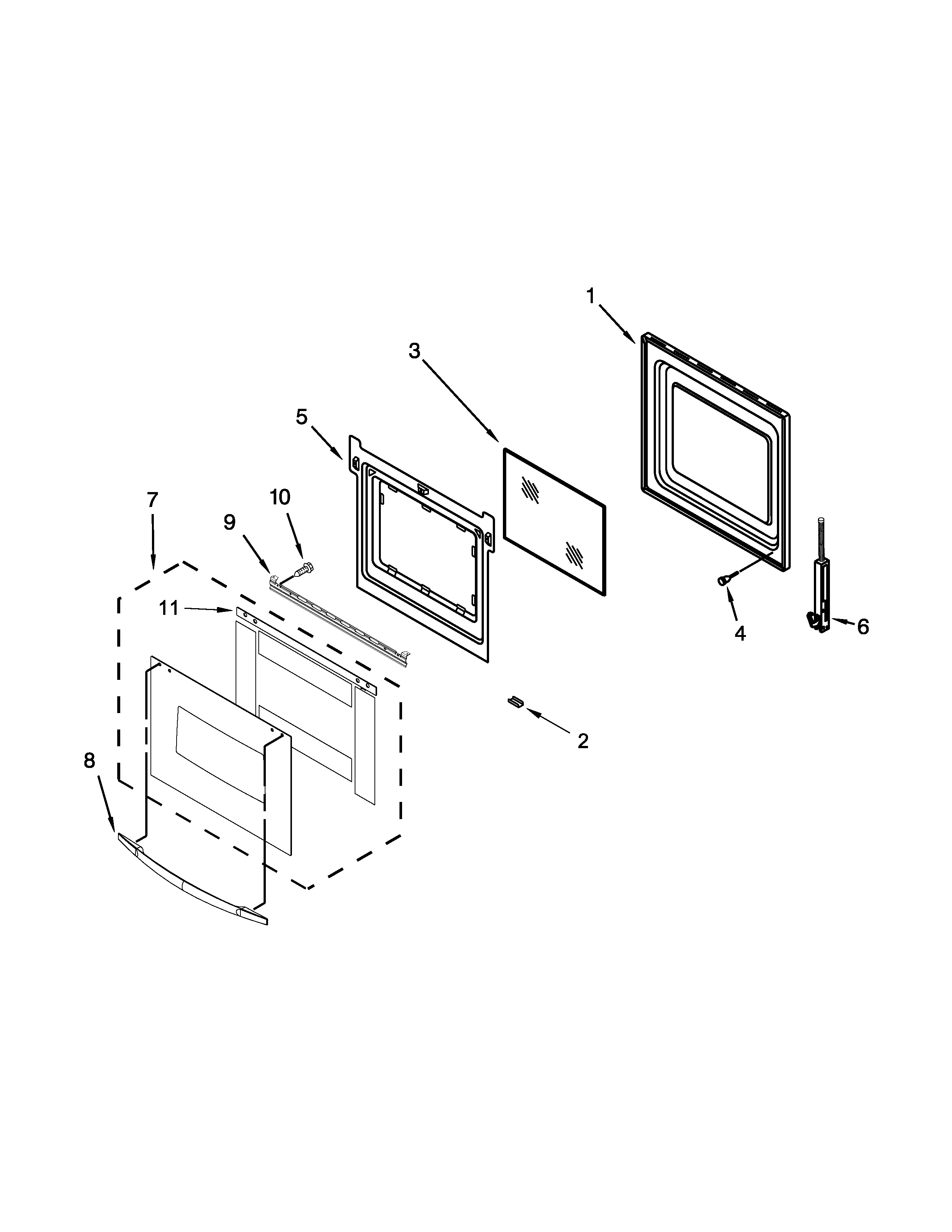 Lower door parts