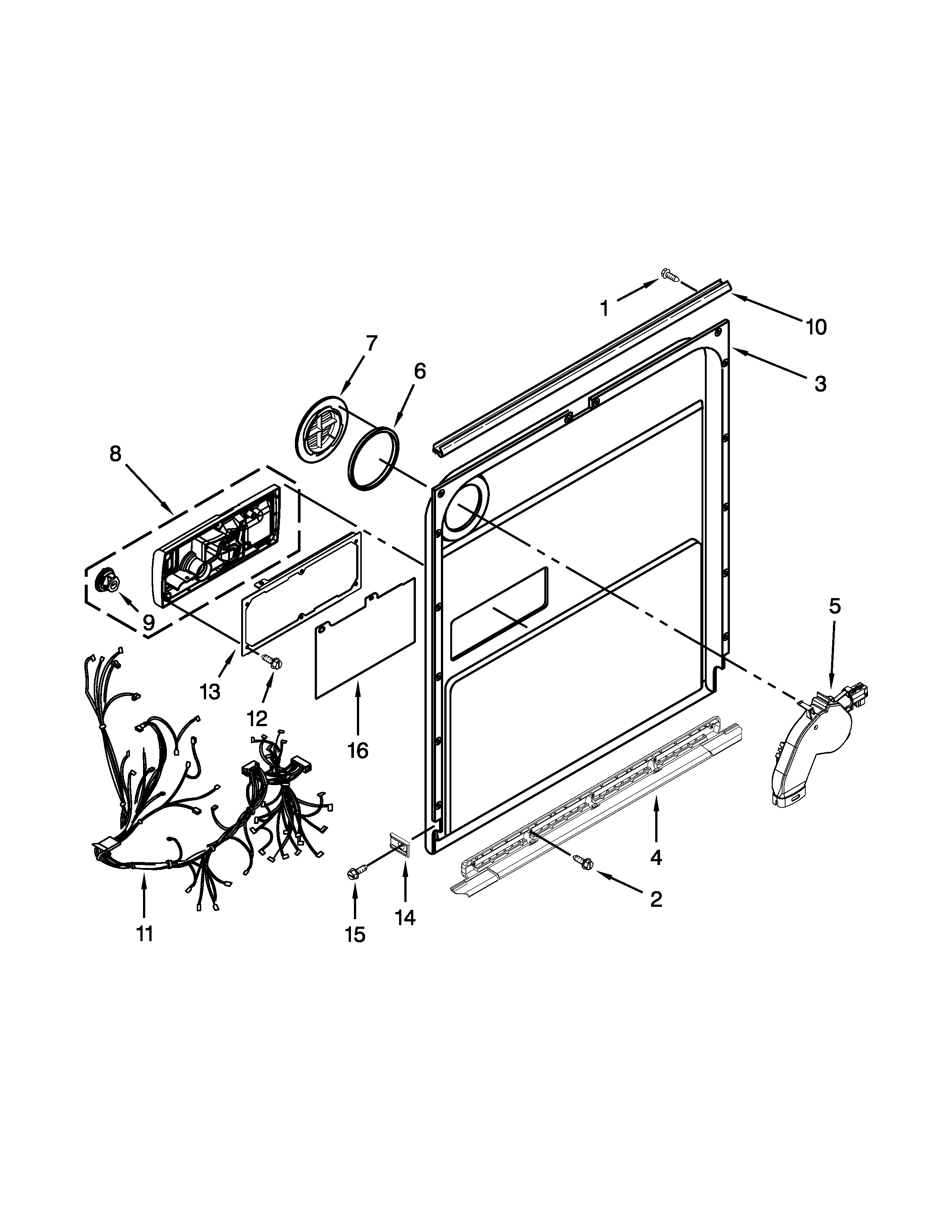 Inner door parts