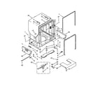 KitchenAid KUDS30IXWH1 tub and frame parts diagram