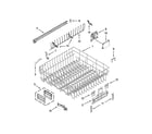 KitchenAid KUDS30IXSS1 upper rack and track parts diagram