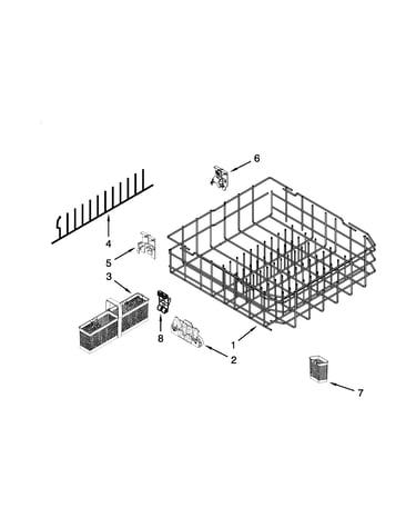 Lower rack parts