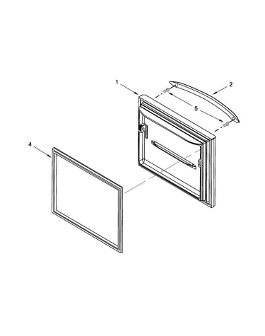 Freezer door parts