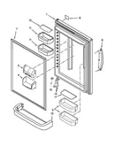Refrigerator door parts