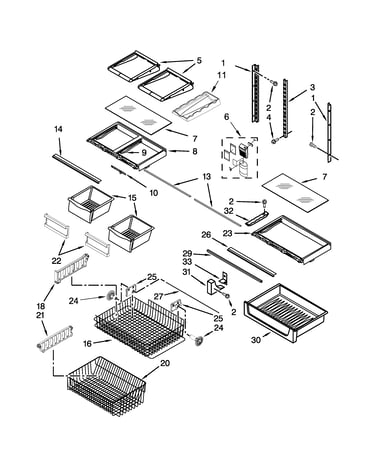 Shelf parts
