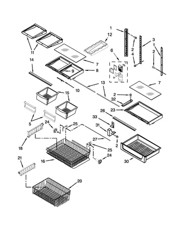 Shelf parts