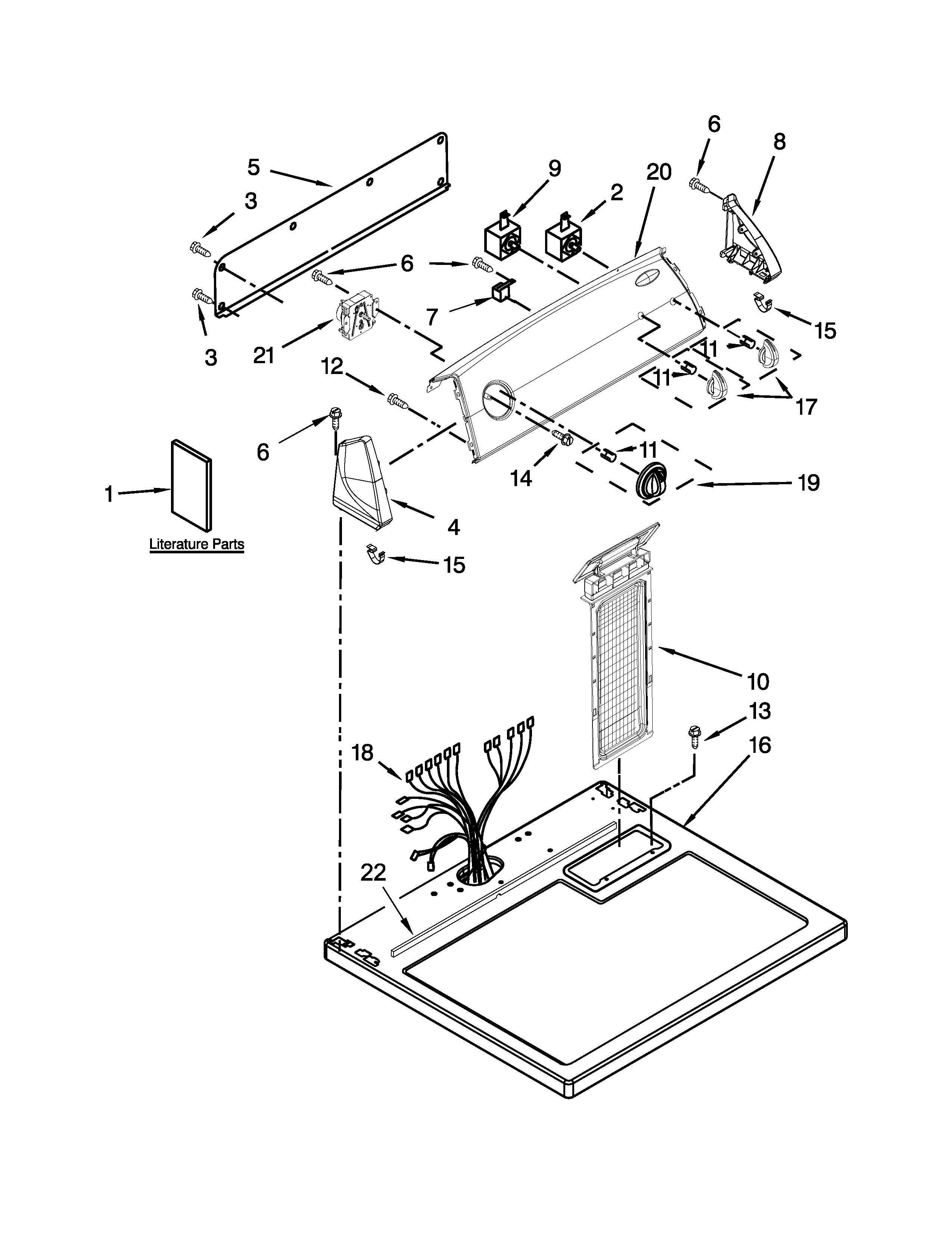 TOP AND CONSOLE PARTS