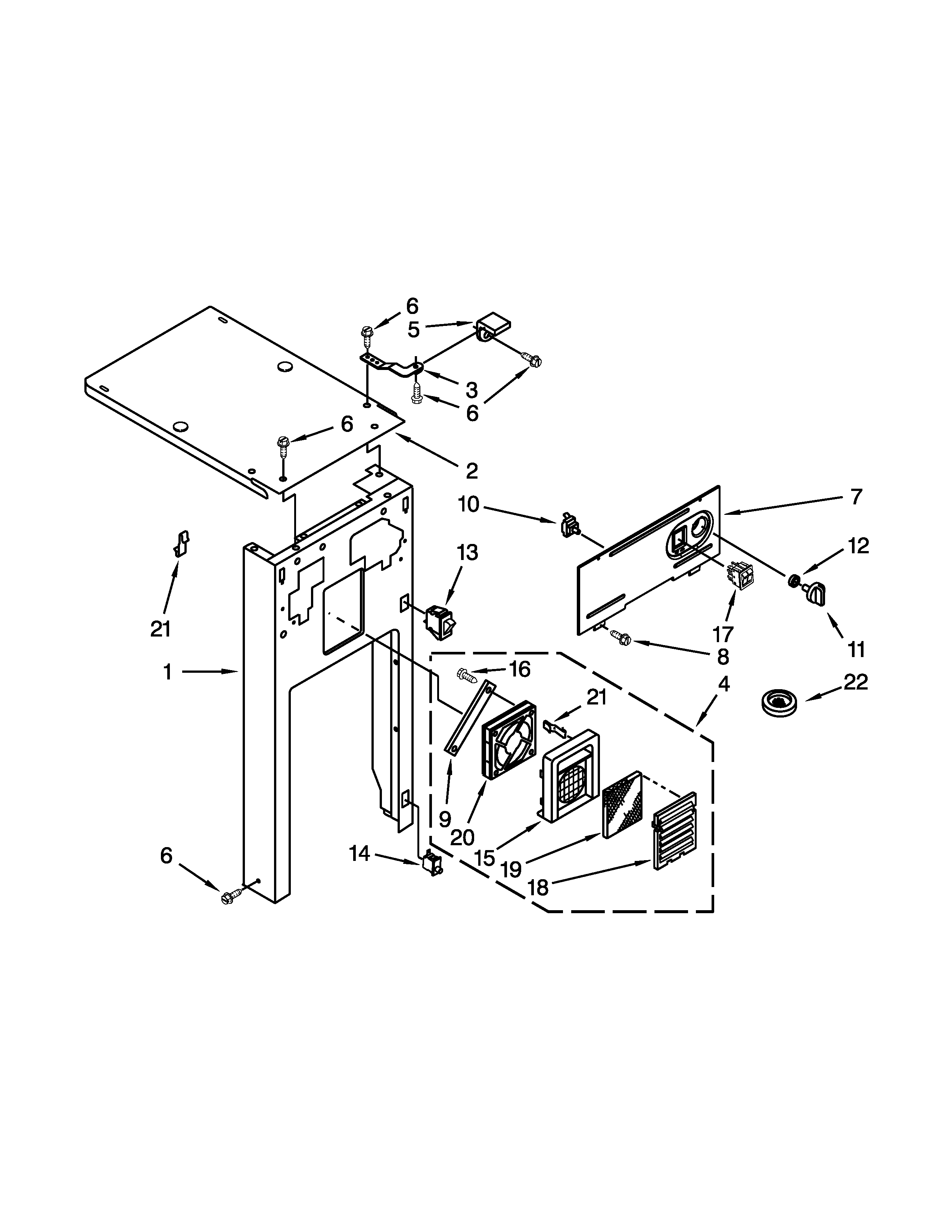 Panel and control parts