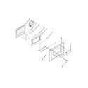 Whirlpool WGE555S0BW00 lower door parts diagram