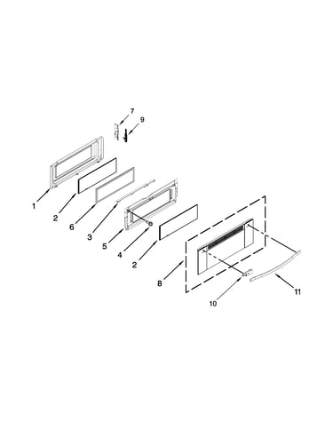 Upper door parts