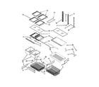 KitchenAid KBWS22KCBL00 shelf parts diagram