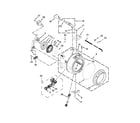 Whirlpool WFW80HEBC2 tub and basket parts diagram