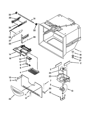 Freezer liner parts