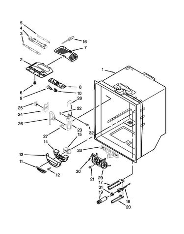 Refrigerator liner parts