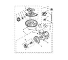 Maytag MDB7609AWB2 pump and motor parts diagram