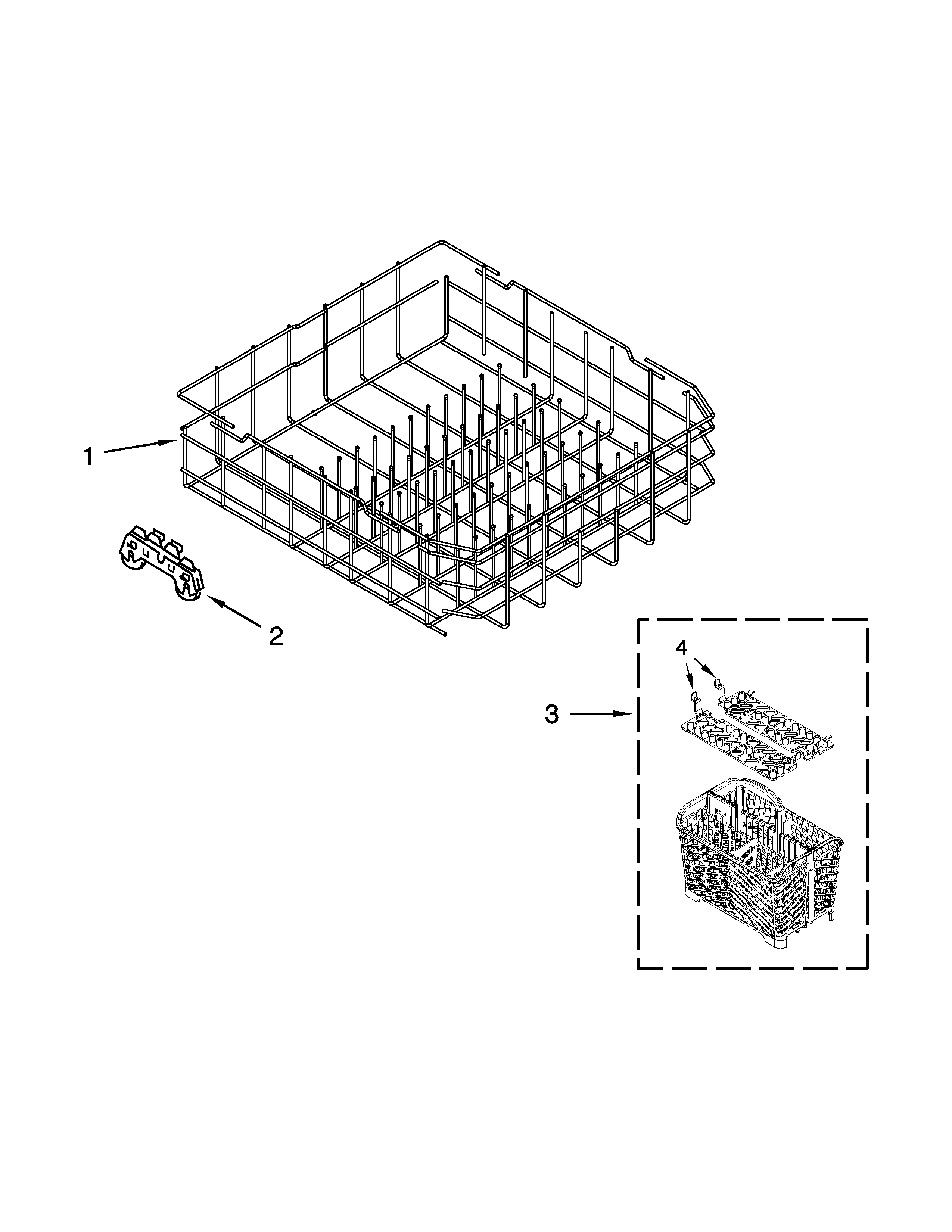 LOWER RACK PARTS
