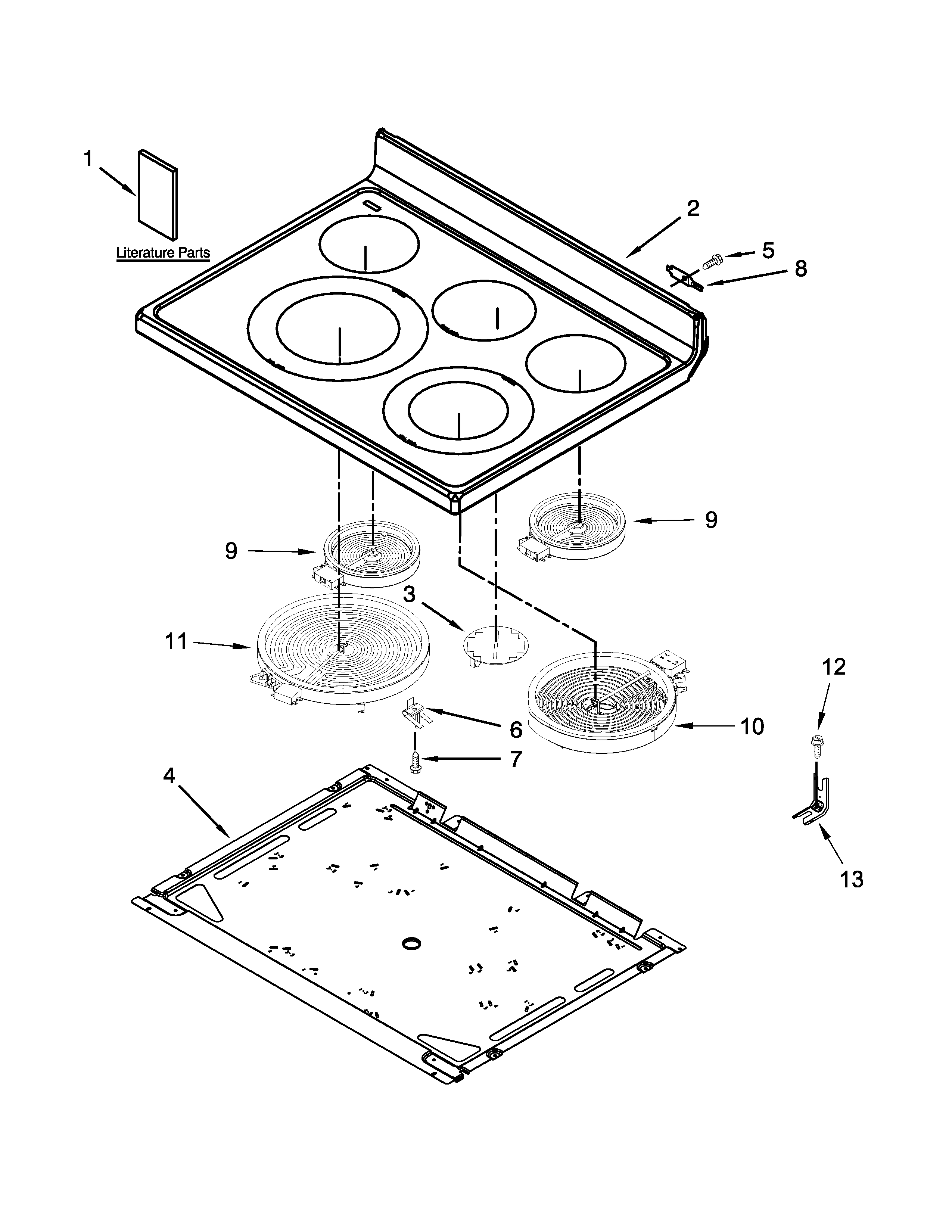 Cooktop parts