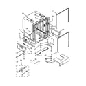 KitchenAid KUDS30SXWH2 tub and frame parts diagram