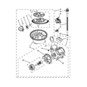 KitchenAid KUDS30SXWH2 pump and motor parts diagram