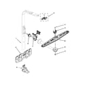 KitchenAid KUDS30SXWH2 upper wash and rinse parts diagram