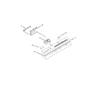 KitchenAid KUDS30SXBL4 control panel and latch parts diagram