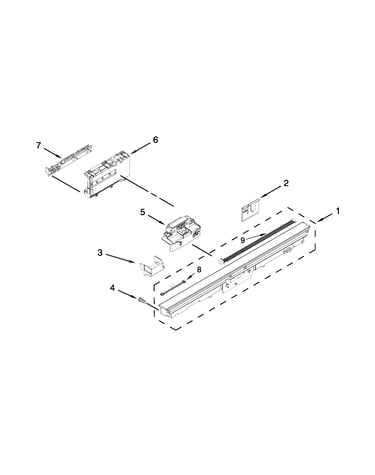 Control panel and latch parts