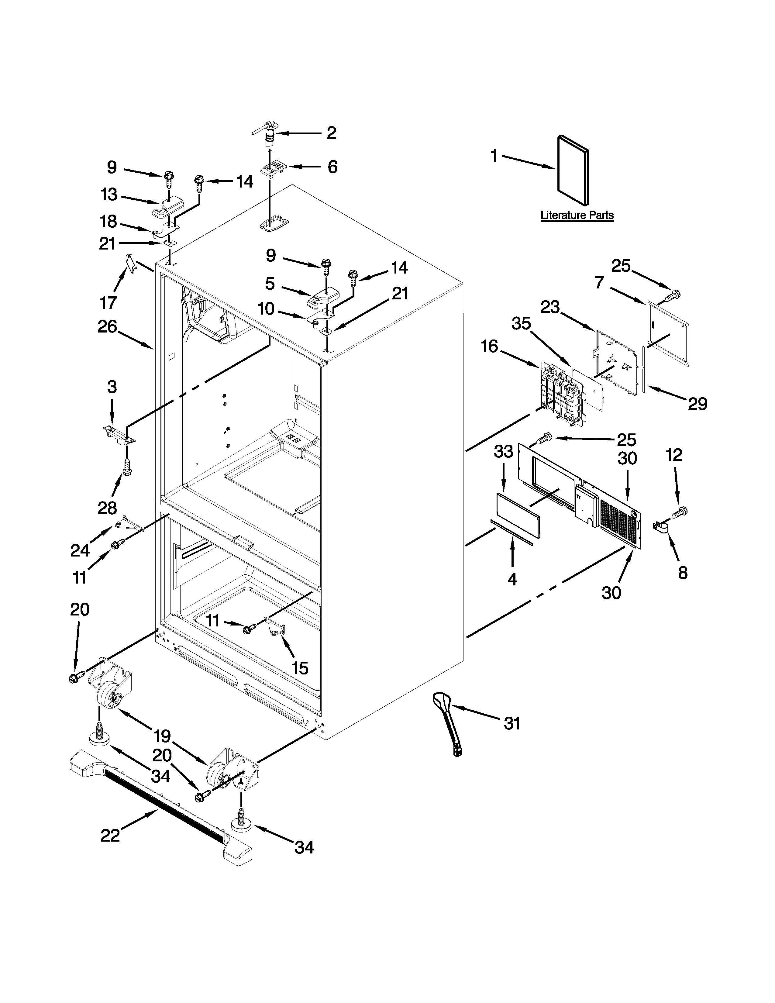 Cabinet parts