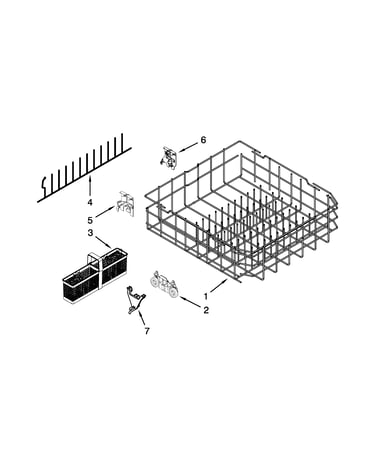 Lower rack parts