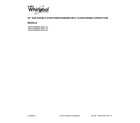 Whirlpool WGG755S0BE00 cover sheet diagram